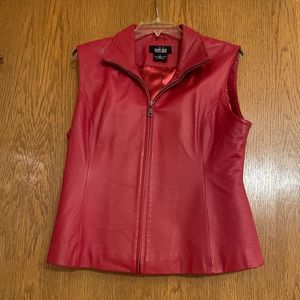 Women’s leather vest